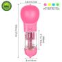 DIGEEONEGU Dog Water Bottle for Walking Leak Proof Dog Water Dispenser with Poop Bag and Shovel Portable Pet Bowl Water Bottles Food Grade Plastic