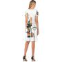 Group of Dog Hair Fallen After groomind and Comb,Fashion Women Slim Party Dress Put on Black Board S