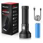 Black Light, morpilot 51 LED UV Flashlight Rechargeable Blacklight Torch Light Pet Urine Detector for Dry Dog Urine, Pet Stains, Verifying Money Documents, Battery Included