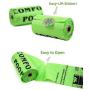 Dog Poop Bags Biodegradable,Dog Waste Bags Refill Rolls,100% Compostable Pet Poop Bags, 9 x 13 Inches, 270 Count, 18 Refill Rolls, Extra Thick 20 Micron, Unscented, Leak Proof, Eco-Friendly Material, Green