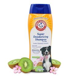 Arm & Hammer for Pets Super Deodorizing Shampoo for Dogs Best Odor Eliminating Dog Shampoo Great for All Dogs & Puppies, Fresh Kiwi Blossom Scent, 6-Pack 20 oz Bottles