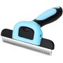 DELE Professional Deshedding Brush, Grooming Brush for Dog and Cat Hair with 4 inches Edge. Pet Reduces Shedding Tool Comb, Large Size