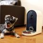 DOGNESS Automatic WiFi Dog/Cat Smart Camera Feeder - 6.5Lbs Large Capacity App Control Food Dispenser with WiFi, Portion Control, Voice Recording, Camera, Timer Programmable - Dark Blue