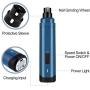 cfmour Dog Nail Grinder, Upgraded 2-Speed Rechargeable Dog Nail Trimmers for Small Medium Large Dogs, Electric Pet Nail File Painless Paws Trimming & Smoothing, Dark Blue