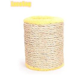 LucaSng Cat Scratching Post, Sisal Rope-Covered Cat Scratcher,Cat Posts with Fluff and Bell Ball Inside，Kitten Supplies for Cat Exercise,Cat Stuff for Indoor Cats,Cat Scratch Post