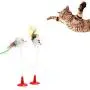 Dongdexiu Pet Supplies 2 PCS Cat Toy Vertical Bangs Sucker Mouse Funny Cat Stick Pet Toys