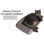 Feline Be Mine Cat Scratcher Cardboard Bed Scratching Pad Sofa Couch Corrugated Cardboard Kitten Lounge with Catnip