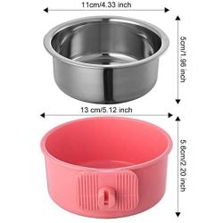 Ordermore Crate Dog Bowl,Stainless Steel Removable Hanging Food Water Bowl Cage Coop Cup for Dogs,Cats,Birds,Small Animals,Holds 14 Ounce