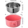 Ordermore Crate Dog Bowl,Stainless Steel Removable Hanging Food Water Bowl Cage Coop Cup for Dogs,Cats,Birds,Small Animals,Holds 14 Ounce