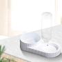 TENINYU 2 in1 Double Cat Bowls 500ml Pet Automatic Water Dispenser Detachable Cat Feeder Bowl No-Spill Pet Food Water Bowls for Cats and Small Dog