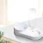 TENINYU 2 in1 Double Cat Bowls 500ml Pet Automatic Water Dispenser Detachable Cat Feeder Bowl No-Spill Pet Food Water Bowls for Cats and Small Dog TENINYU 2 in1 Double Cat Bowls 500ml Pet Automatic Water Dispenser Detachable Cat Feeder Bowl No-Spill Pet Food Water Bowls for Cats and Small Dog