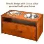 XCSOURCE Pet Bowls for Dog, Wooden Elevated Dog Bowl Pet Feeder Dog Feeding Station for Small Dogs with Storage Drawer for Dog Food Toys 2 Stainless Steel Bowls XCSOURCE Pet Bowls for Dog, Wooden Elevated Dog Bowl Pet Feeder Dog Feeding Station for Small Dogs with Storage Drawer for Dog Food Toys 2 Stainless Steel Bowls