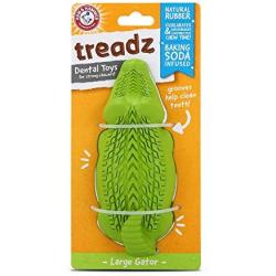 Arm & Hammer Super Treadz Gator & Gorilla Chew Toy for Dogs | Best Dental Dog Chew Toy | Reduces Plaque & Tartar Buildup Without Brushing