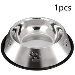 ACUTRE Dog Bowl, 2 Pack Stainless Steel Dog Bowl with Non-Slip Rubber Ring Puppy BowlsLarge Water Bowls for Dogs Pets Bowl for Food Or Water, Suitable for Puppy and Cats