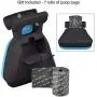 DOGOPAL Pooper Scooper, Portable Poop Scoop for Dog and Cat Waste Pick-up, Expandable Waste Compartment with Squeezable Handle (L, Blue)