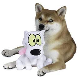 Nickelodeon Rockos Modern Life 3 Piece Dog Toy Set - Rocko, Spunky, Heffer 6 Inch Dog Toy Figures, Squeaky Dog Toys from Nickelodeon - Nickelodeon Toys for Dogs, Squeak Dog Toys
