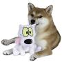 Nickelodeon Rockos Modern Life 3 Piece Dog Toy Set - Rocko, Spunky, Heffer 6 Inch Dog Toy Figures, Squeaky Dog Toys from Nickelodeon - Nickelodeon Toys for Dogs, Squeak Dog Toys