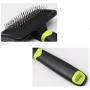 DAN Pet Grooming Brush,Self Cleaning Slicker Brush Effectively Reduces Shedding by Up to 95% - Professional Pet Grooming Brush for Small, Medium & Large Dogs