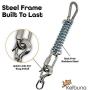 Spring Rope Dog Toy - Interactive Dog Tug Toy Builds Pet Muscle - Includes Bonus Rope Toy - 16ft Hanging Rope, Spring Kit + Bungee Tether Tug Pull Flirt Pole Kit - Perfect Outdoor Activity Dog Toy