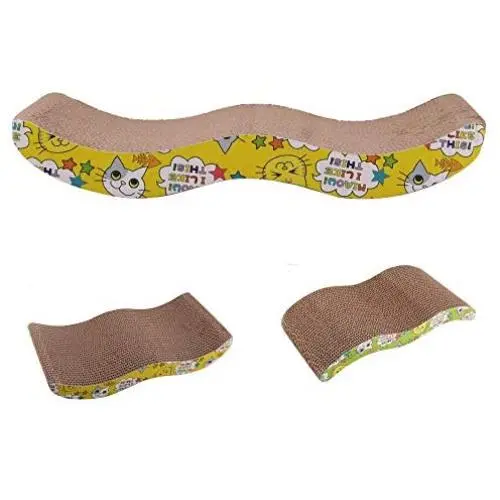 Tylu Cat Scratcher Cardboard Cat Scratching Toy Durable Scratching Pad 1 Pack Board with 2 Pack Catnip for Furniture Protector Tylu Cat Scratcher Cardboard Cat Scratching Toy Durable Scratching Pad 1 Pack Board with 2 Pack Catnip for Furniture Protector