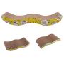 Tylu Cat Scratcher Cardboard Cat Scratching Toy Durable Scratching Pad 1 Pack Board with 2 Pack Catnip for Furniture Protector