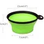 Visky Pet Travel Cup/Bowl Small Animal TPE Bowls Dog Cat Rabbit Collapsible & Portable Bowl With Carabiner-Green Visky Pet Travel Cup/Bowl Small Animal TPE Bowls Dog Cat Rabbit Collapsible & Portable Bowl With Carabiner-Green
