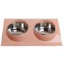 NAODONGLI Cat Food Bowls, 15 ° Tilting Cat Bowls Double Cat Food Bowls Transparent Cat Food Bowl Cat Food Bowl Cat Bowls for Cats Puppy Food and Water