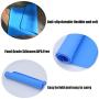 Scmkd Dog Cat Feeding Mat Silicone Pet Food Mat Non-Slip Cat Dog Bowl Mat Easy Clean Raised Edges Cat Dog Mat for Food and Water