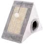 Cat Bed for Indoor Cats,Foldable Triangle Small Durable Toy Bed Playhouse with Natural Sisal Scratching Board,triangle Cat Cave,for Cats or Small Dogs, Puppy