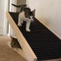 Alpha Paw Cat Ramp & Cat Scratcher, 2 in 1 - Large Sturdy Carpeted Incline Scratchy Ramp - Cat Scratch-Able Furniture, Cat Scratchers For Indoor/Outdoor Cats - Adjustable Height & Replaceable Carpet