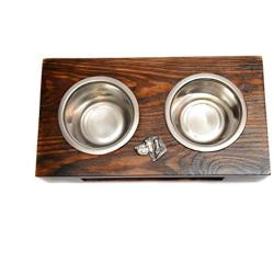 Weimaraner, a Dogs Bowl with a Relief from ArtDog