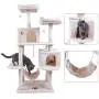 Hey-bro 61.5'' Extra Large Multi-Level Cat Tree Condo Furniture with Sisal-Covered Scratching Posts, 2 Bigger Plush Condos, Perch Hammock for Kittens, Cats and Pets Hey-bro 61.5'' Extra Large Multi-Level Cat Tree Condo Furniture with Sisal-Covered Scratching Posts, 2 Bigger Plush Condos, Perch Hammock for Kittens, Cats and Pets