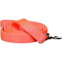 Hamilton Double Thick Nylon Dog Training Lead Total Length Including Loop Handle, 1-Inch by 6-Feet, Hot Orange