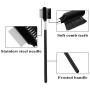 Aodaer 12 Pieces Dog Tear Stain Remover Comb Double-Sided Dog Eye Comb Brush with a Storage Bag Pet Grooming Comb Multipurpose Tool for Pet Cat Dogs Removing Crust and Mucus