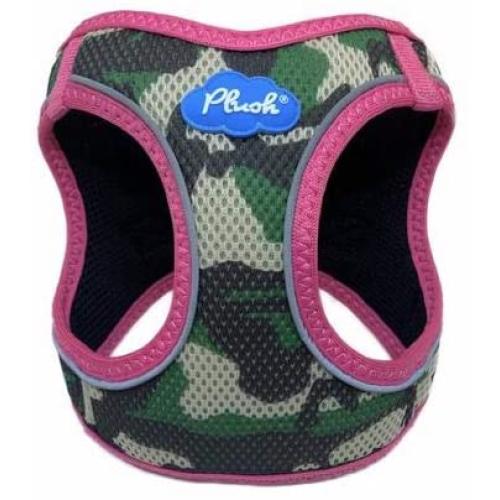 Plush Step in Air Mesh Harness - Camo Pink or Camo Orange