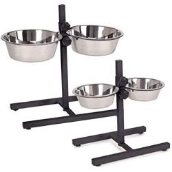 Pro Select Raised Dog Bowls for Large Dogs Elevated Tall Breeds Great Dane 2 Quart Dishes