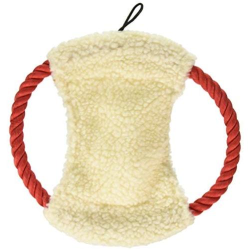 Dog Life Penn-Plax Comfy-Fleece Rope Disc Dog Toy - 10 Inch | Great Exercise for Teeth and Gums | Hours of Playtime Fun (RFF25)