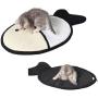 Cat Scratcher Mat，Ji Speed Natural Sisal Anti Scratch Pad Soft Plush Fish Style Scratcher Cat Toy, Reverse Side Non-skid Oxford Cloth, 25'' x 16''