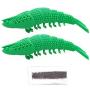 Boerni 2 Pack Catnip Toys, Cat Teeth Cleaning Toys, Crayfish Shape Cat Toothbrush Toy, Natural Rubber Teeth Cleaning Chew Pet Supplies for Cats