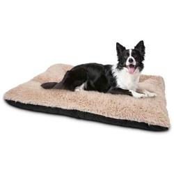 JOEJOY Dog Bed Crate Pad, Ultra Soft Calming Washable Anti-Slip Mattress Kennel Crate Bed Pad Mat 24/30/36/42 Inch for Large Extra Large Medium Small Dogs and Cats Sleeping, Anti-Slip Dog Cushion