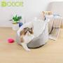 Washable Cute Cat Bed House - Warm Pet Sofa Kitten Bed Indoor Cat Bed Machine Washable Pet Bed Soft Cat Cuddle Bed for Cats Kittens Rabbit Bed Anti-Slip Bottom, Super Soft Durable Fabric