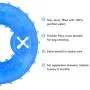 NWK Pet Teether Cooling Chew Toy for Dogs Teething Toy for Puppies, Fit with Treats for More Fun (Chewing Ring)