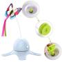 Cat Toys Interactive, Electric Rotating Cat Butterfly Toys,Realistic Fluttering Sound Cat Interactive Toys for Indoor Cats (Include 3 Flashing Butterflies)