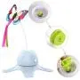 Cat Toys Interactive, Electric Rotating Cat Butterfly Toys,Realistic Fluttering Sound Cat Interactive Toys for Indoor Cats (Include 3 Flashing Butterflies)
