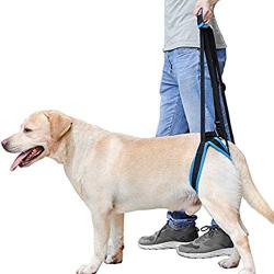 Doglemi Dog Lift Harness Portable Lifting Sling Support Strap Help Dogs with Weak Rear Legs Back for Small Large Dogs Surgery Recovery Walking Pain Relief S