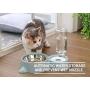 U/D Double Cat and Dog Bowls Prevent Tipping Food Bowls and Detachable Water Fountain Bowls