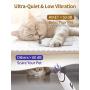 Kiket Dog Nail Grinder, Electric Pet Paw Trimmer Ultra-Quiet Cat Nail Grinder Painless Claw Grooming for Small Large Medium Dogs & Cats, 10 Hours Working Time, Rechargeable, White
