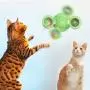 Vigorstar Windmill Cat Toys, Spinning Interactive Pet Toy, Turntable LED Light Ball Catnip Toy, Rotate Cat Toothbrush, Teeth Cleaning Massage Chew Silicone Smart Fun Kitten Kitty Gift Suction Cup Base