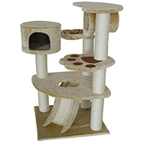 IRIS 5-Tier Cat Tree Condo, Kitty Paws Playground IRIS 5-Tier Cat Tree Condo, Kitty Paws Playground