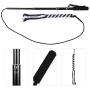 HEEPDD Dog Teaser Wand Toy, Pet Cat Three-Section Retractable Training Wand Stick with Two Cotton Rope Cats Scratching Chasing Playthings for Cats Dogs Puppy Kitty Kitten Novelty Gift